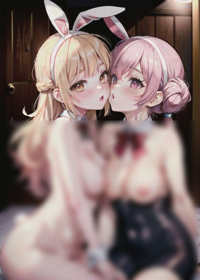 サンプル画像6:女同士快感を求め合う「バニーガール女学園」(現実) [d_398493]