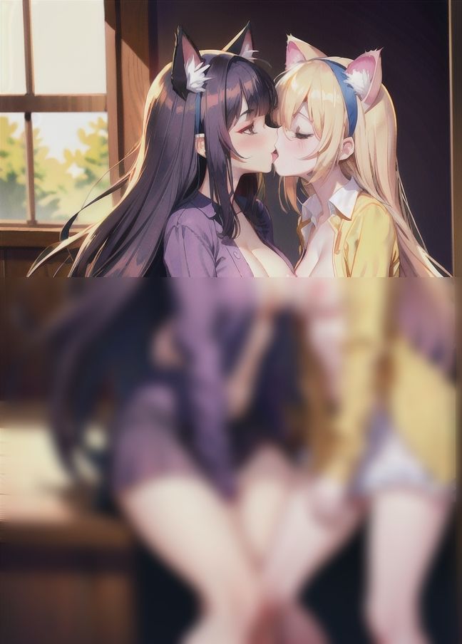 サンプル画像3:ケモノミミ女子を強？？レズらせ「変態半裸レズが襲う…」(寝る前にすること) [d_398502]