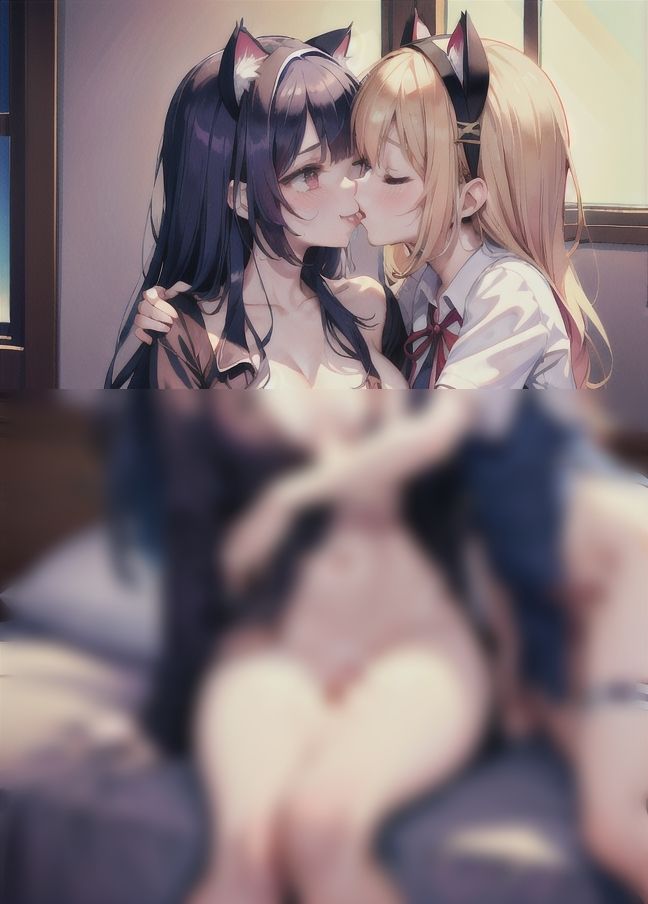 サンプル画像1:猫耳女子’制欲丸出し’「レズセ倶楽部」(soda) [d_398513]