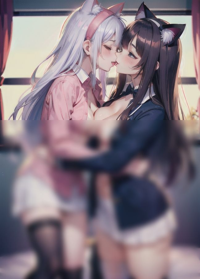 サンプル画像2:猫耳女子’制欲丸出し’「レズセ倶楽部」(soda) [d_398513]