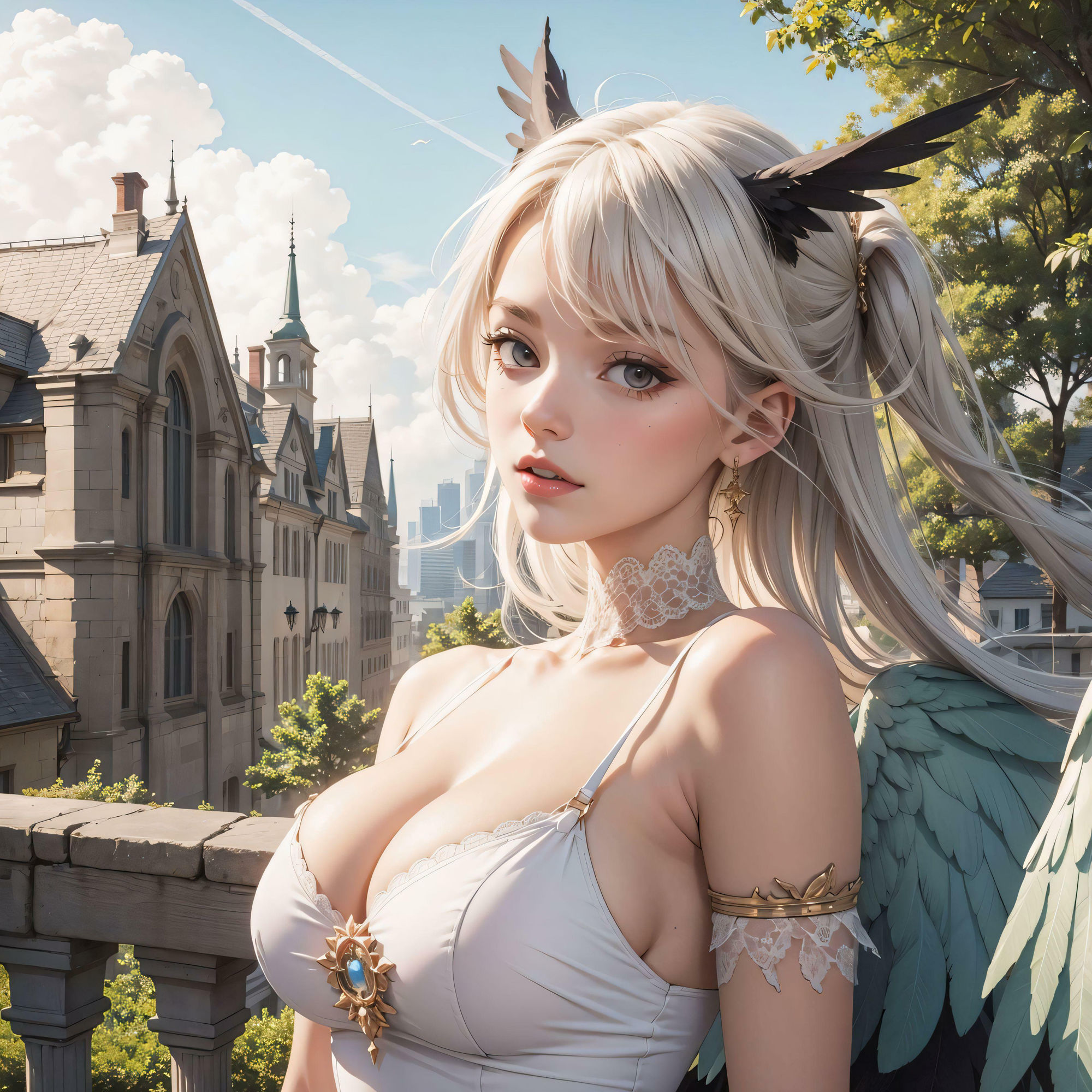 サンプル画像2:羽のおとずれ(おとぎばなしのかぎしっぽ) [d_398556]