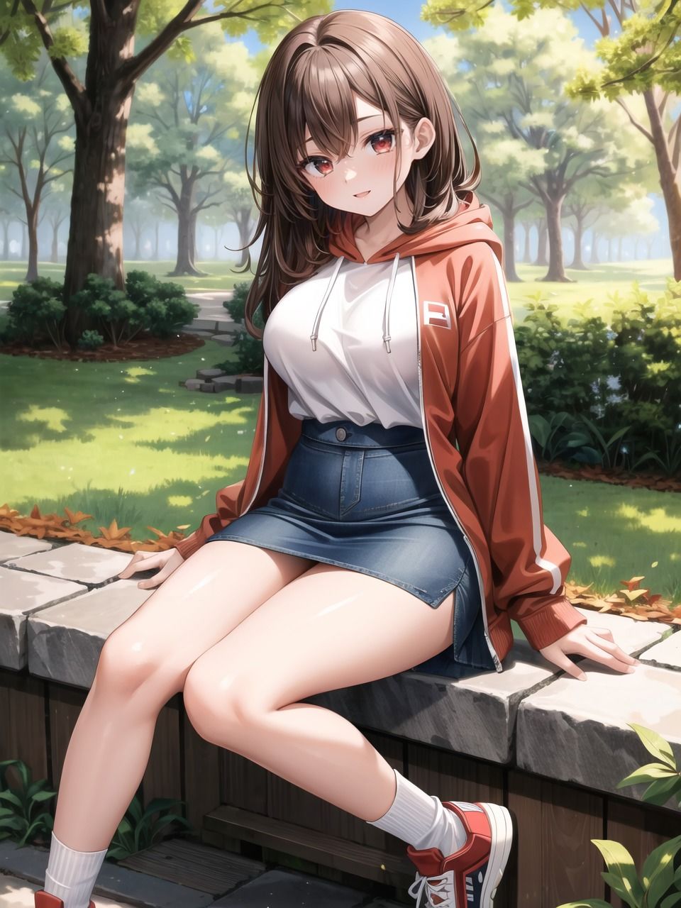 サンプル画像1:デニムスカート着衣〜下着〜本番(ニャンコロジカル) [d_398558]