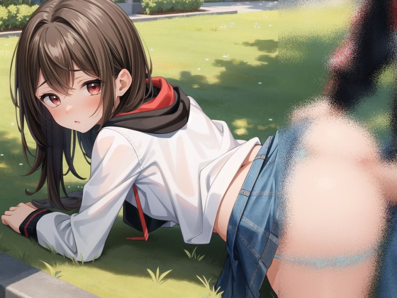 サンプル画像5:デニムスカート着衣〜下着〜本番(ニャンコロジカル) [d_398558]