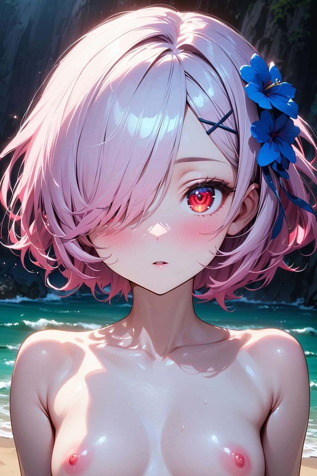 サンプル画像1:ラム （ロングヘアーもあり）(リュ@AI) [d_398600]