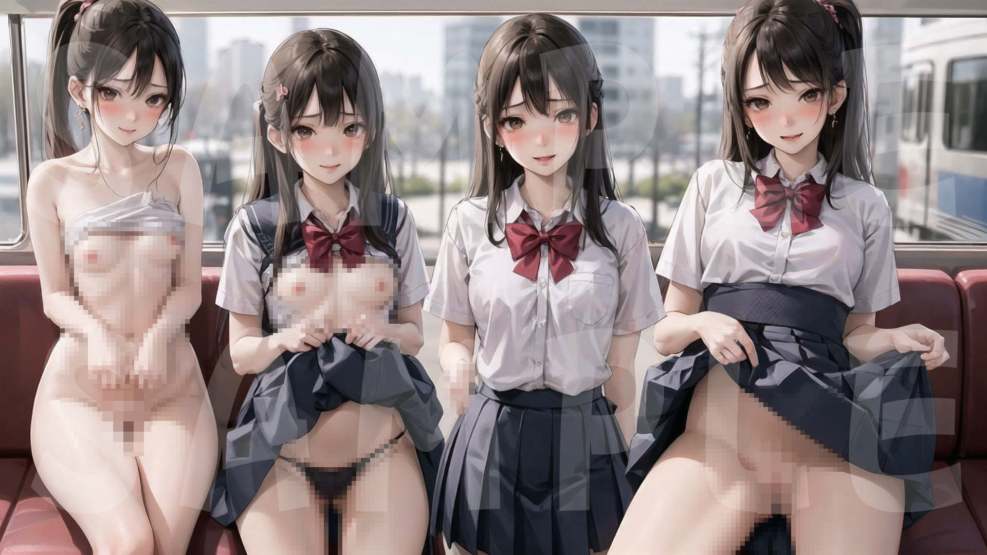 サンプル画像6:秘密の制服電車 「あのぉ 次は 私も、いいですか？」vol.4(MIDD) [d_398638]