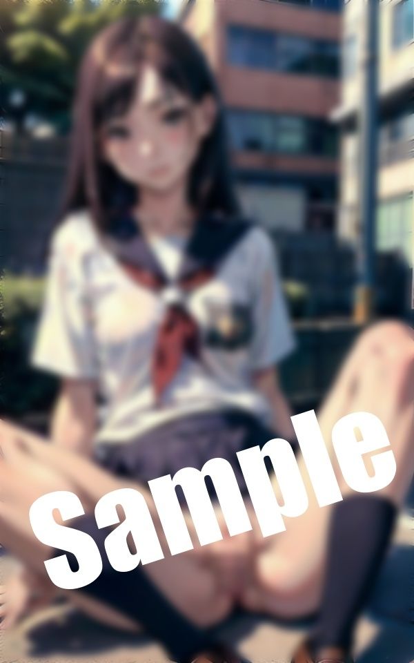 サンプル画像2:美少女クリ攻め〜ノーパンで制服姿の美少女の おま〇こをさわり放題…おま〇こ濡れちゃった…(痴女ステンドグラス) [d_398738]