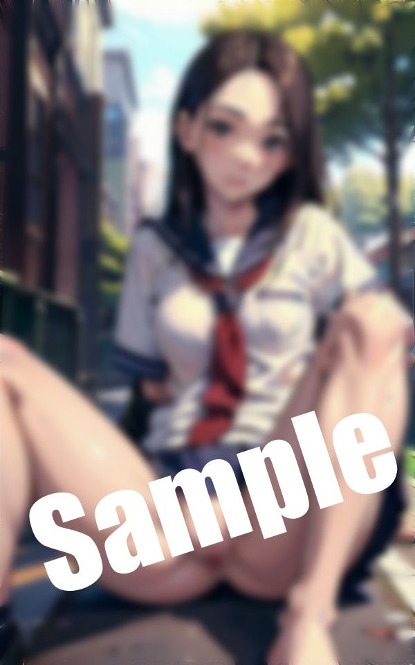 サンプル画像5:美少女クリ攻め〜ノーパンで制服姿の美少女の おま〇こをさわり放題…おま〇こ濡れちゃった…(痴女ステンドグラス) [d_398738]