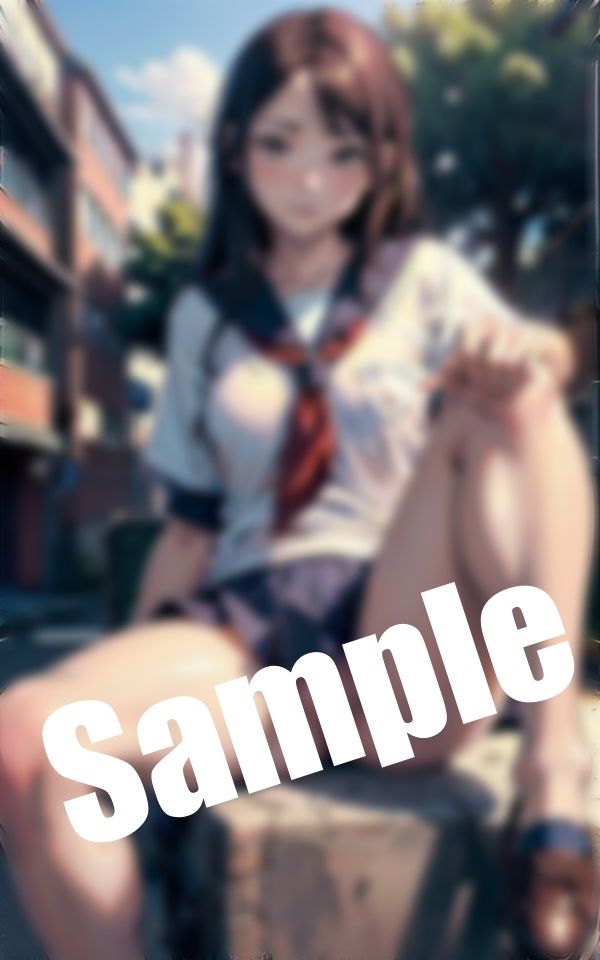 サンプル画像5:制服姿の美少女がおま〇こ 丸出し…おま〇こ、触ってほしいの…(へんたいろり企画) [d_398750]