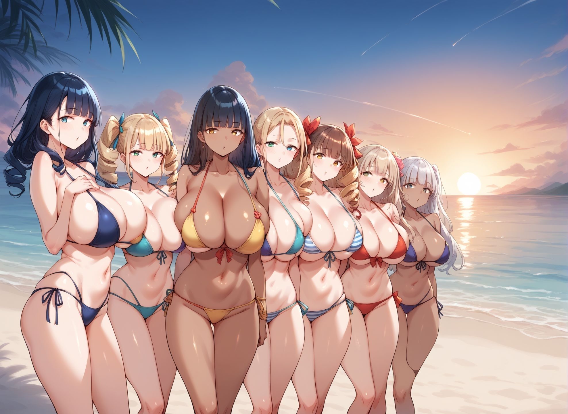 サンプル画像1:男のロマン ハーレム・ビーチ(あるふぁサン) [d_398753]