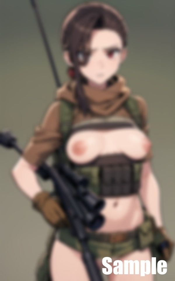 サンプル画像2:スナイパー見倣いの女(ぬいっさん) [d_398762]