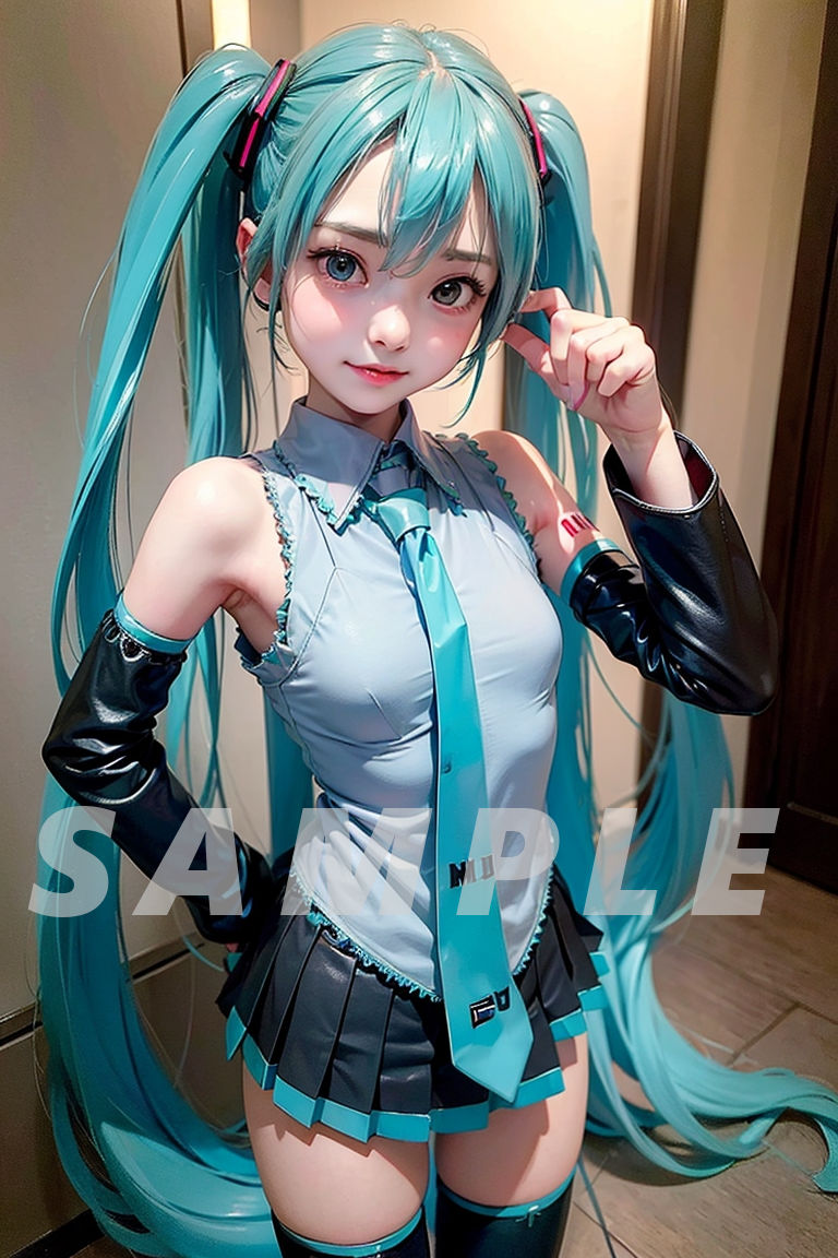 サンプル画像1:青髪ツインテールさんのあれやこれやの情事(Donyori) [d_398804]