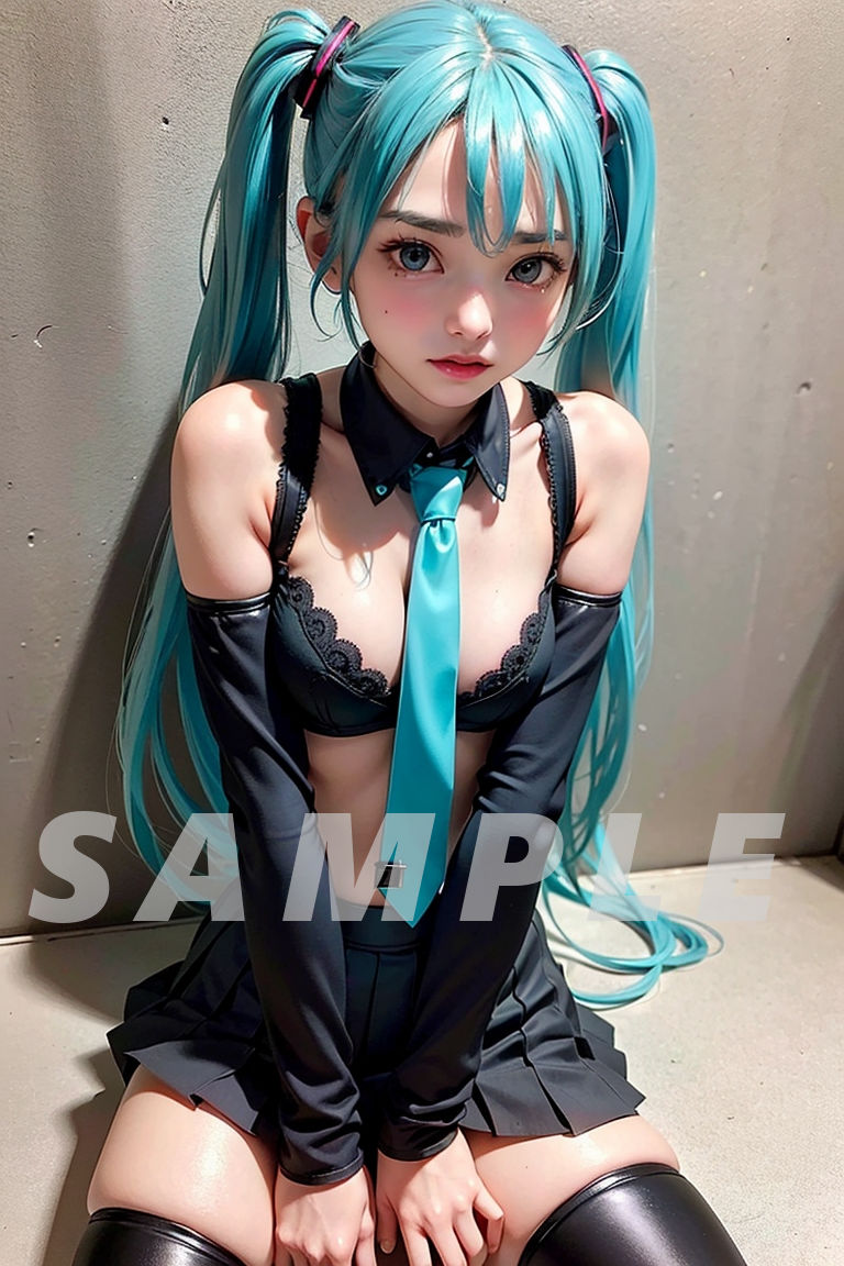 サンプル画像2:青髪ツインテールさんのあれやこれやの情事(Donyori) [d_398804]