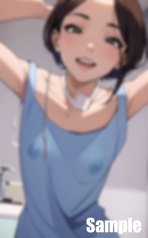 サンプル画像3:歯医者で治療が終わって、目を開けたときにみえた歯科衛生士(ぬらりひょん) [d_398810]