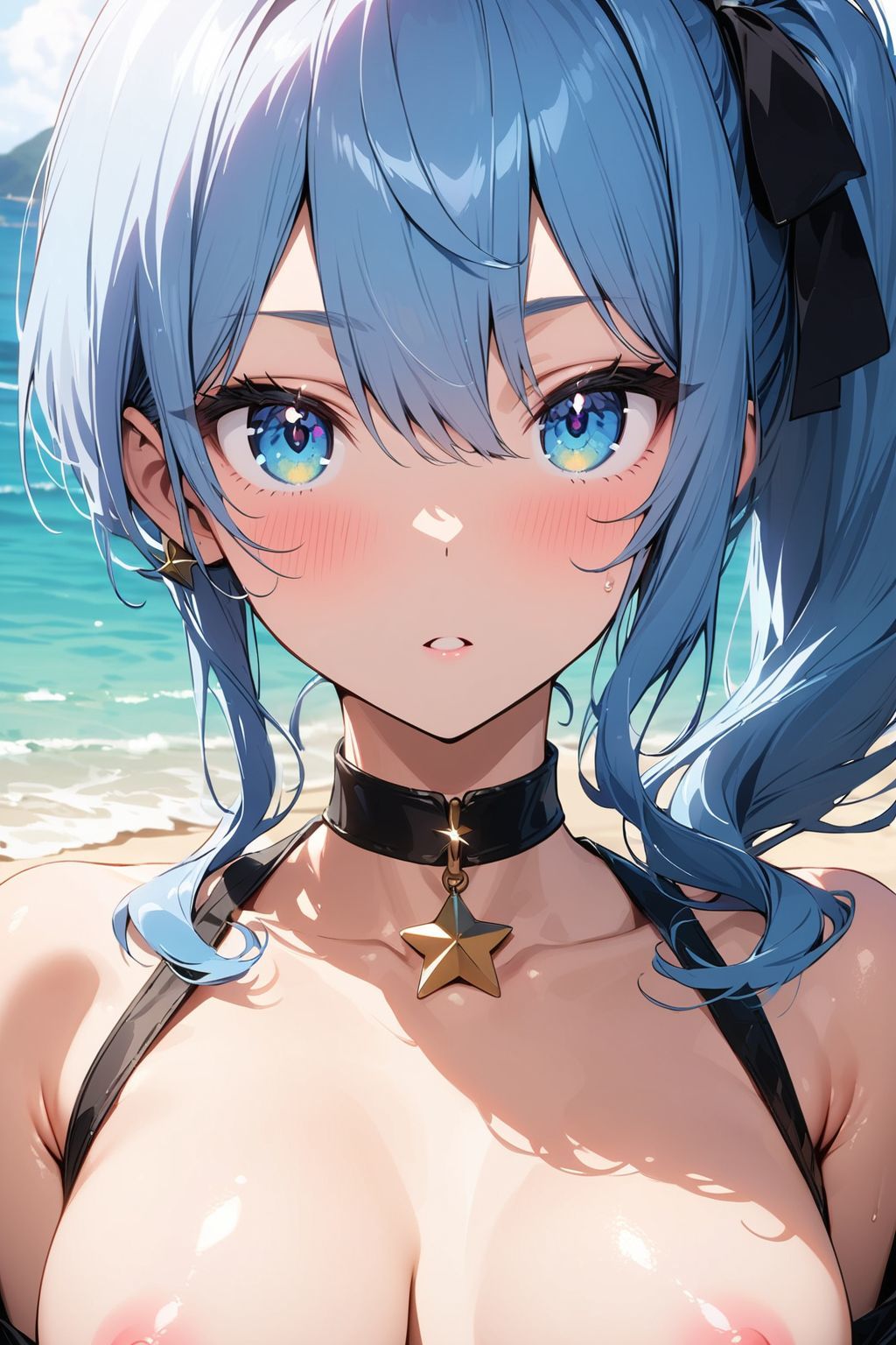 サンプル画像1:星街す〇せい おっぱいいっぱい(リュ@AI) [d_398874]