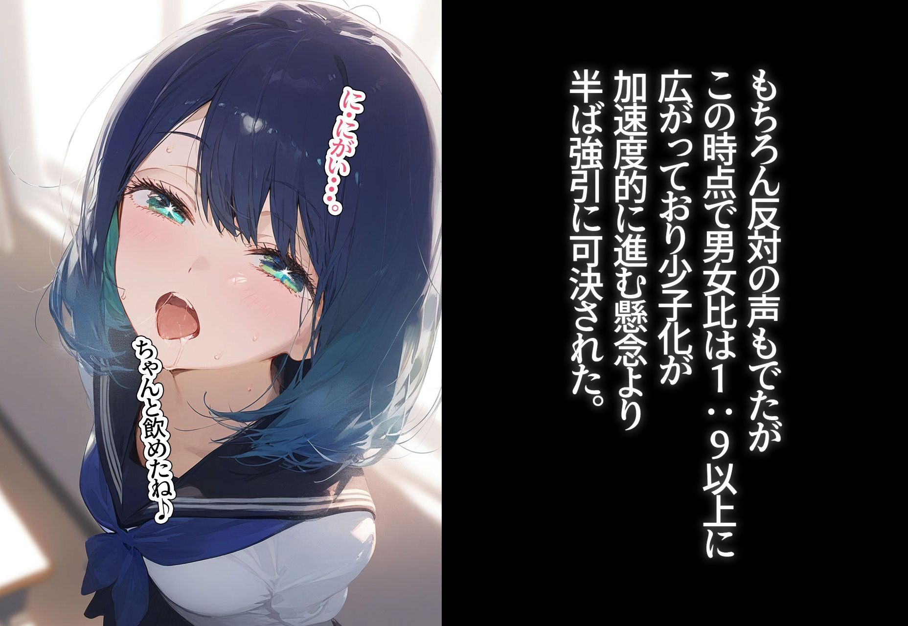 サンプル画像3:！種付許可証！〜男が極端に減った社会で…〜黒川あ◯ね編(XXXガール) [d_398889]