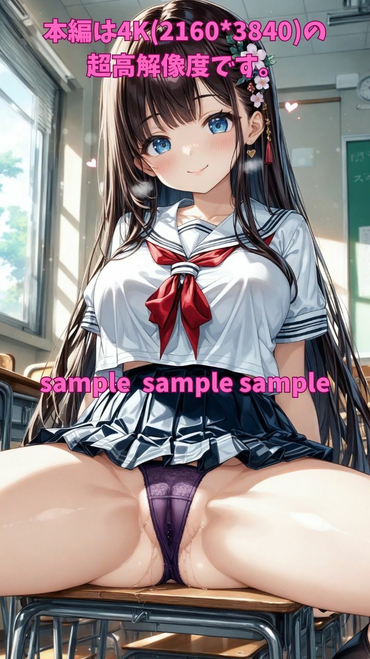 サンプル画像1:催●洗脳アプリで今日は全員オレのちんぽ係の日 1(Fetish AI) [d_398890]