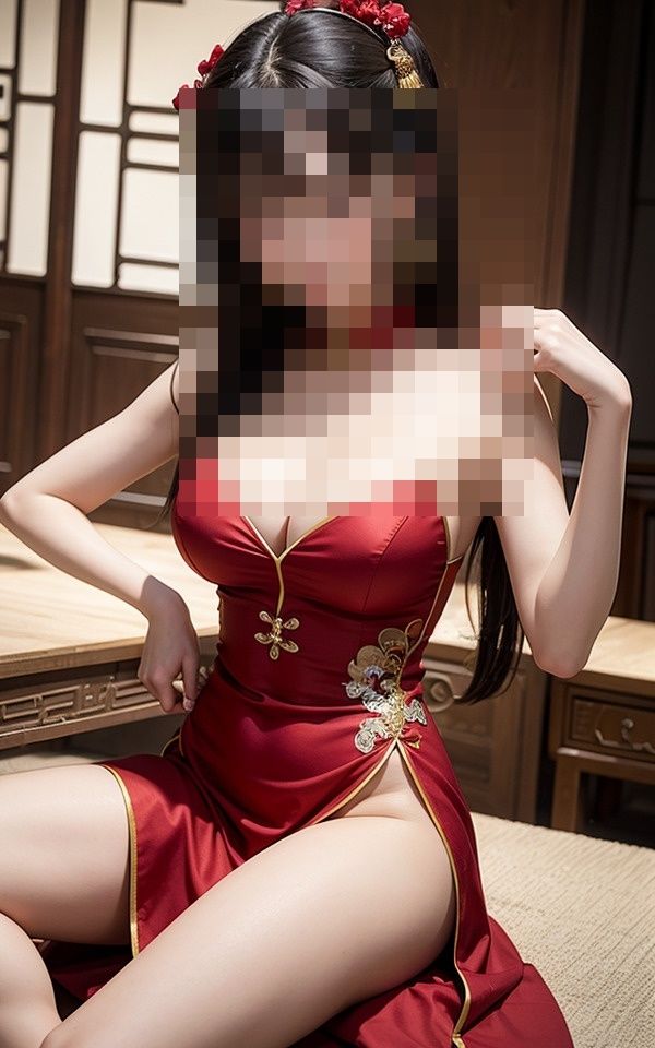 サンプル画像5:美女にチャイナ服着させたらすごい身体をしてて興奮した(玩具) [d_398902]