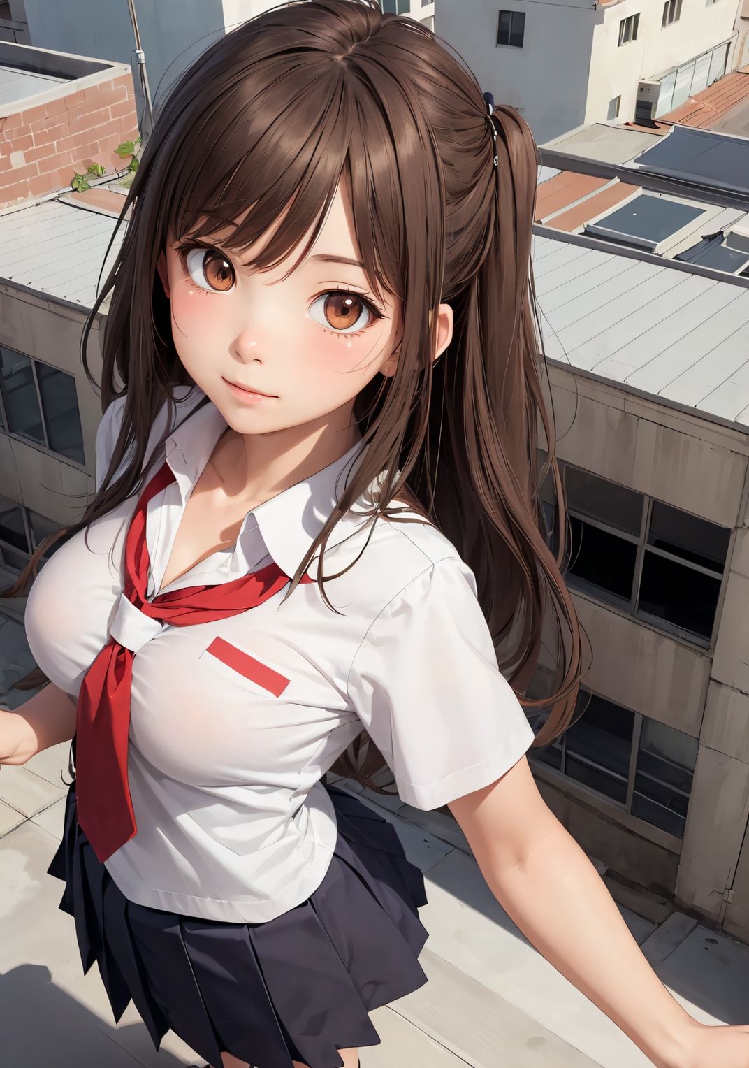 サンプル画像1:【学生コス美少女AIイラスト集】AI SCHOOLGIRL MODE【PNG371枚】(Alice Museum) [d_398960]