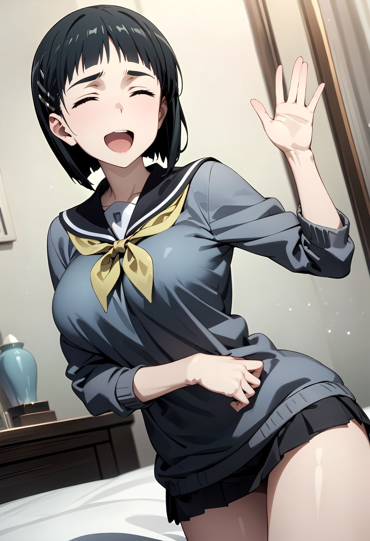 サンプル画像1:現実世界で桐〇谷すぐはを孕ませる(Ainme) [d_398997]