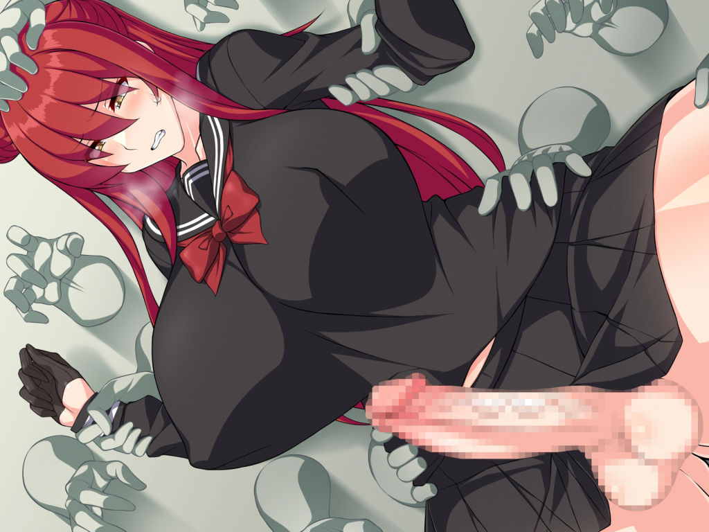 サンプル画像2:退魔師チエミ―学園ふたなりオナニー編―(びーちびっち) [d_399017]