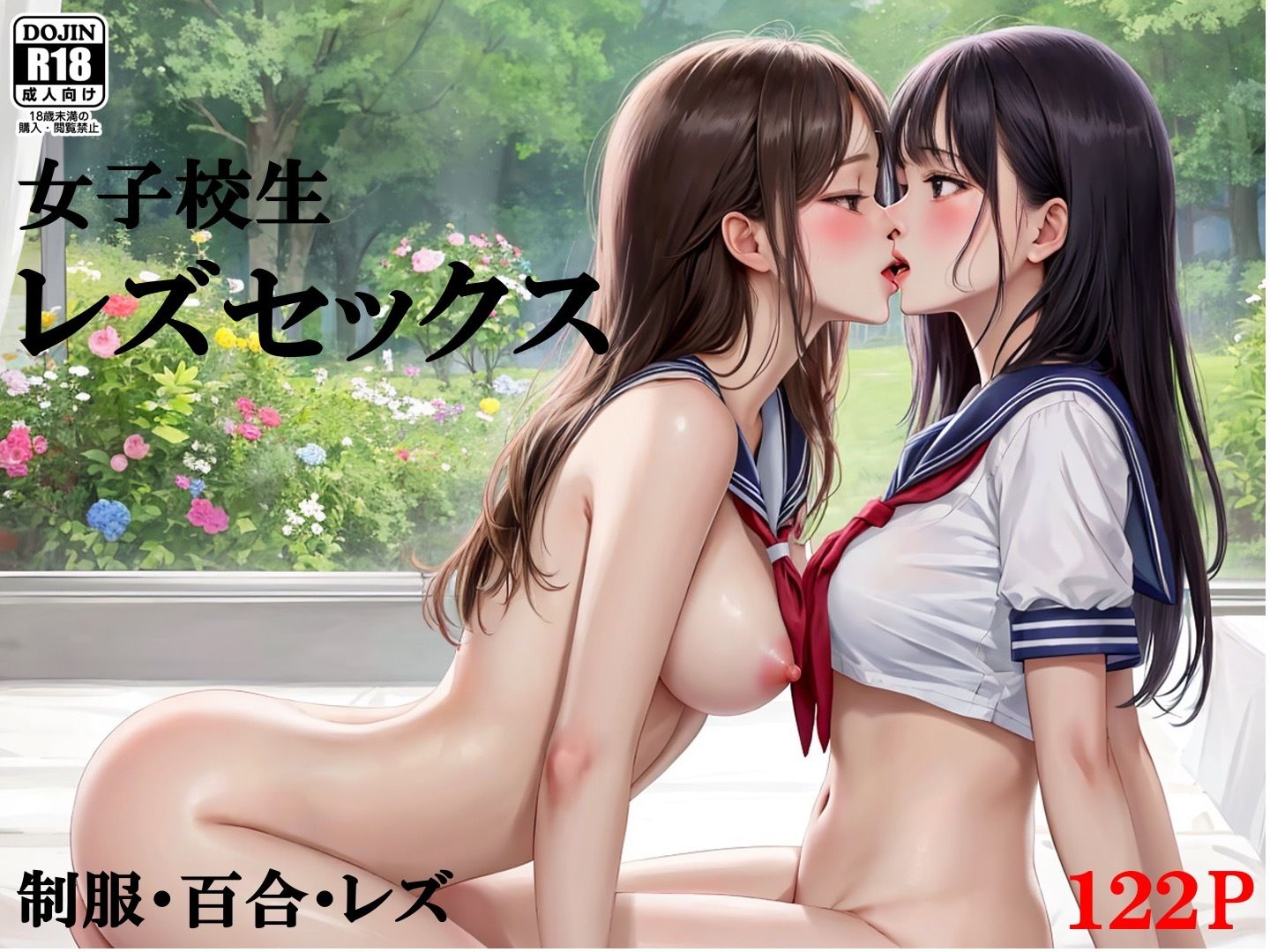 サンプル画像1:激カワ制服レズの性行為(らびっと) [d_399034]