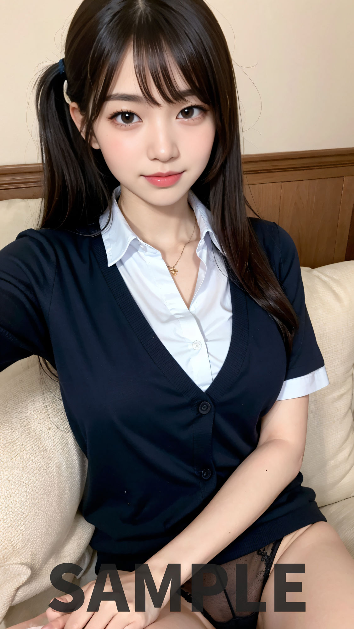 サンプル画像4:女子校生にひたすら顔射(AI女学園) [d_399035]