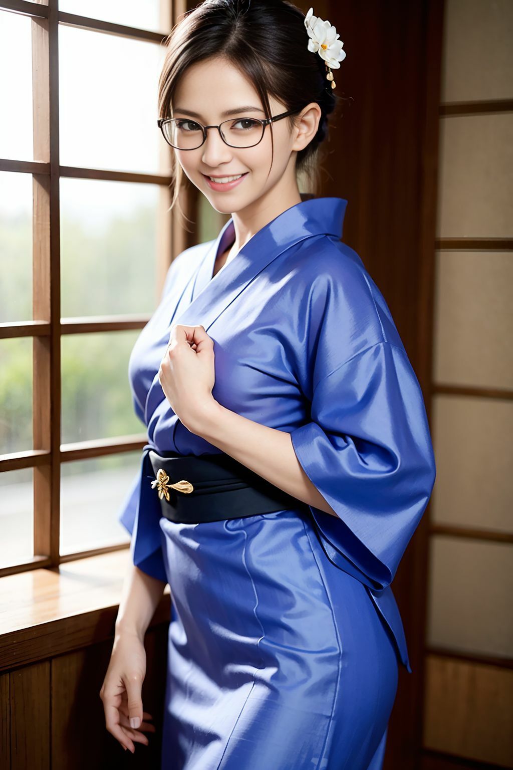 サンプル画像1:めがね女子と温泉旅行(あい倶楽部) [d_399053]