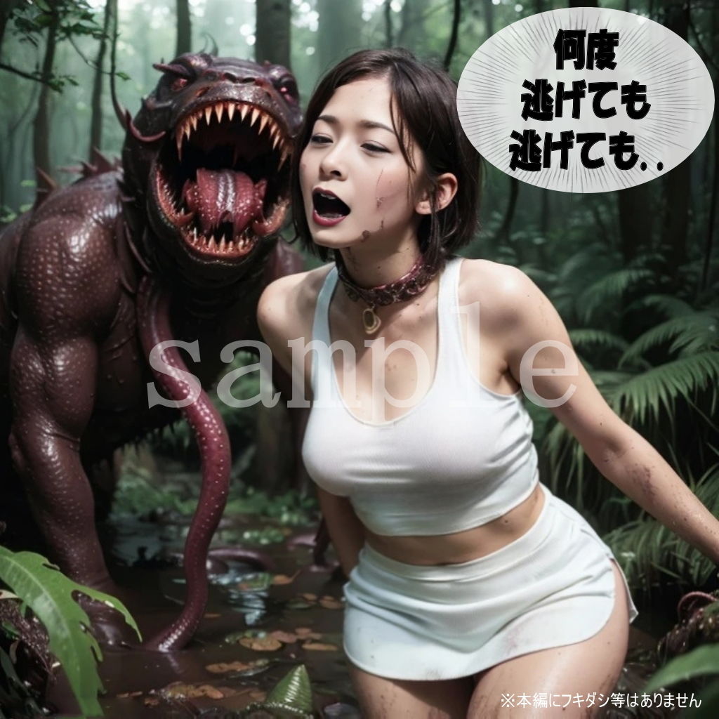 サンプル画像1:Sayaの変態日記/肉食怪物完食編5/8(BAKUTO妻) [d_399058]