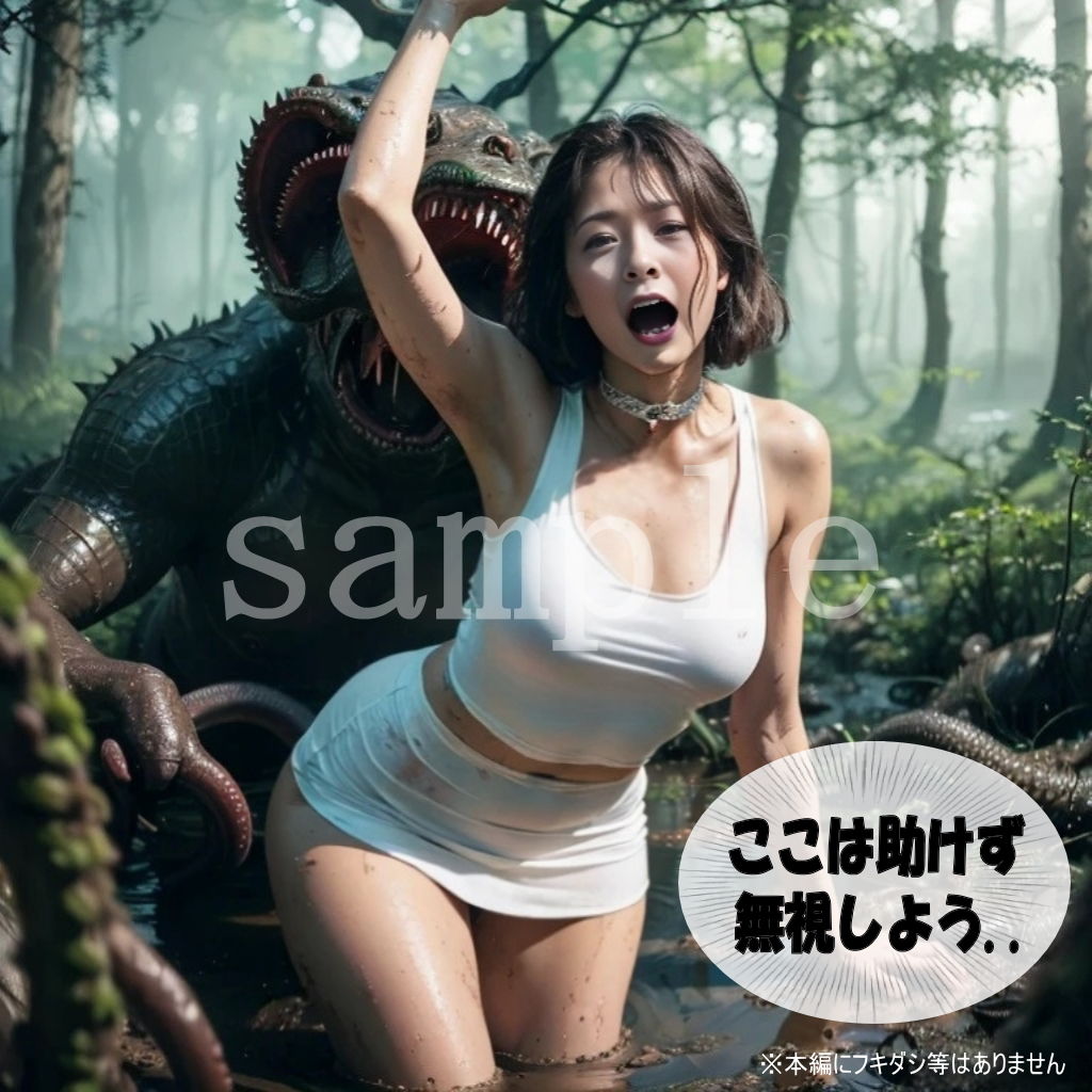 サンプル画像4:Sayaの変態日記/肉食怪物完食編5/8(BAKUTO妻) [d_399058]