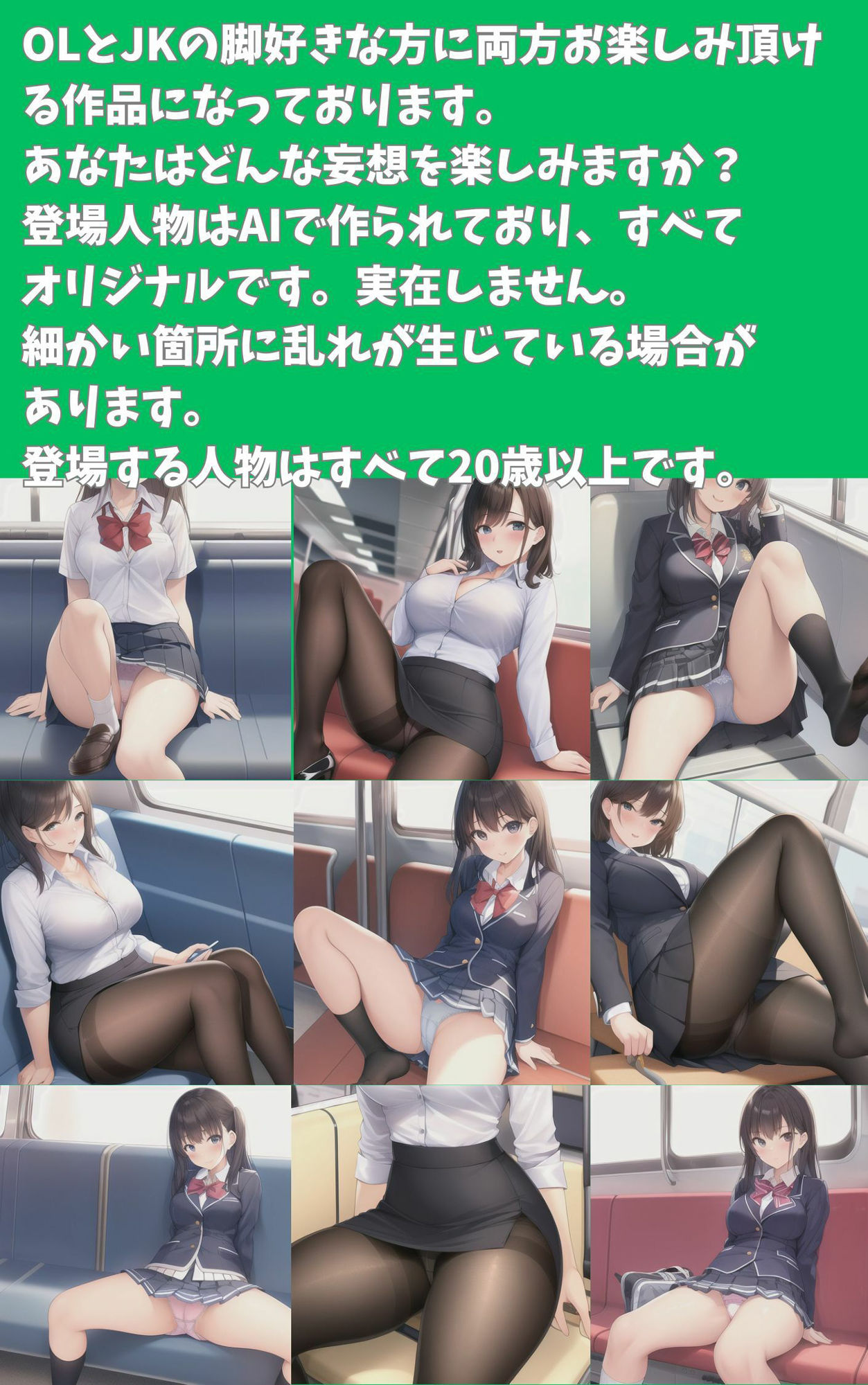 サンプル画像1:the脚 OL対JK(けいちゃん) [d_399069]