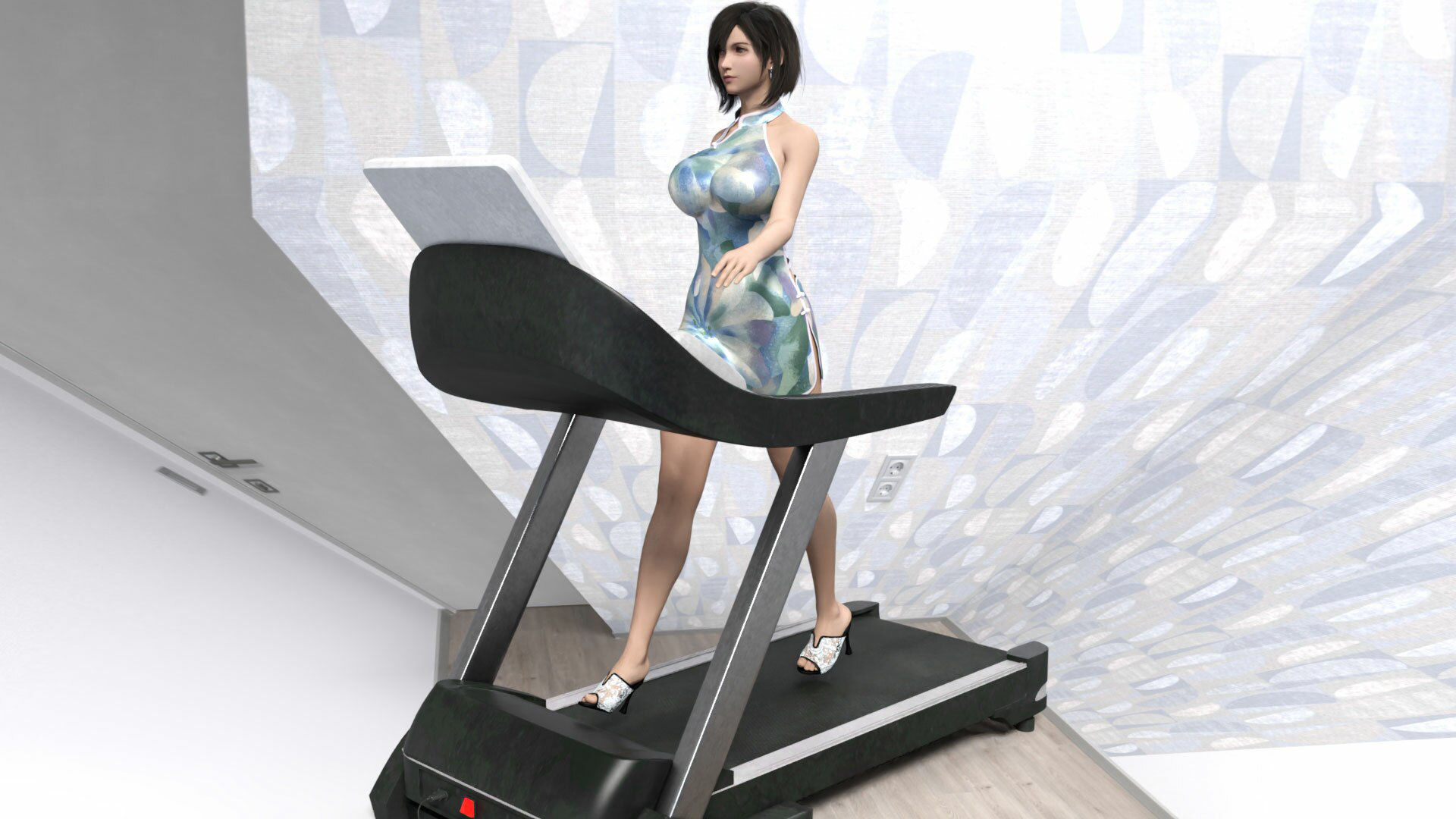 サンプル画像1:どこかで見たようなRPGの格闘女性コスプレウォーキング(Ozone_Layer) [d_399092]