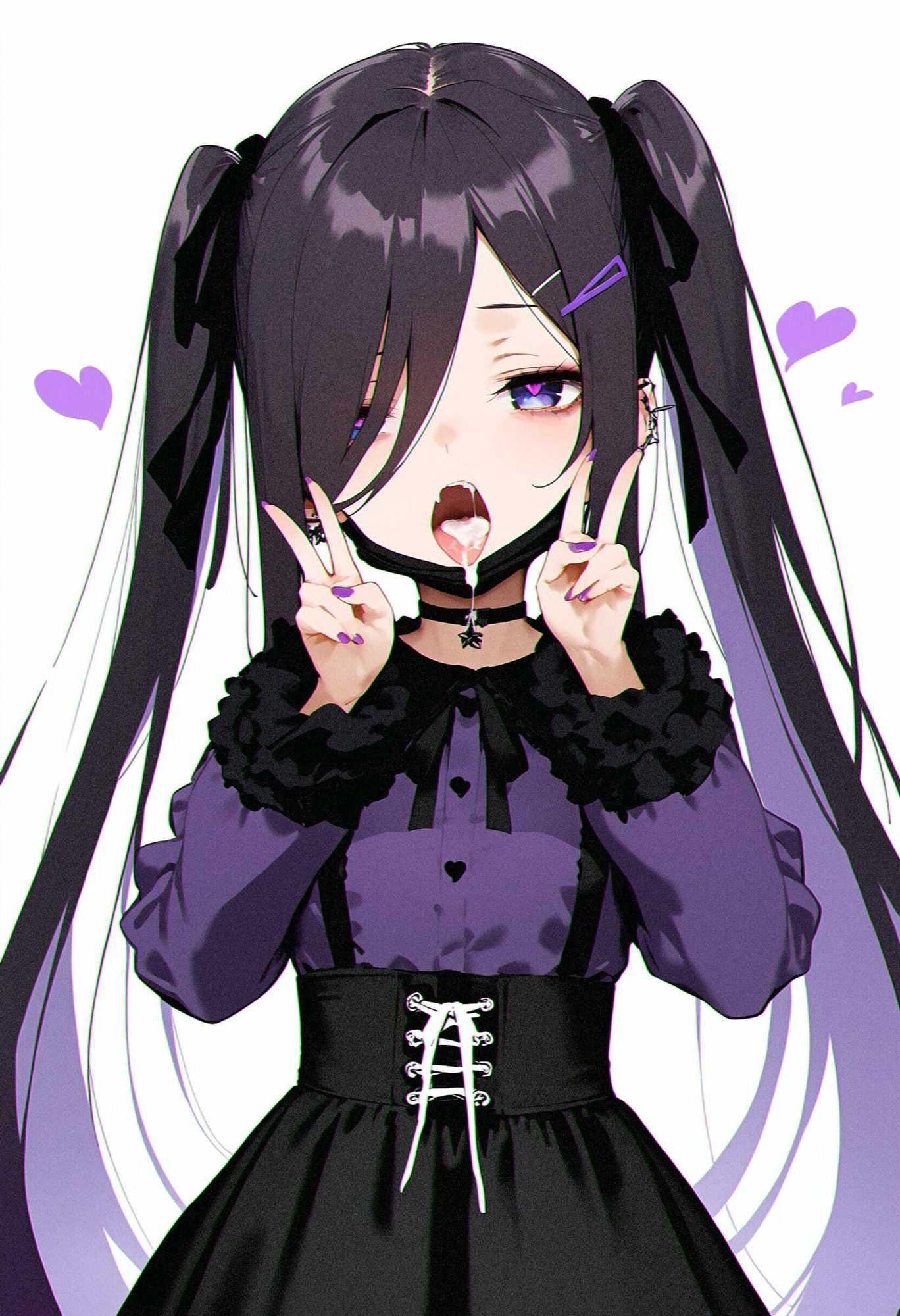 サンプル画像1:紫な地雷系ちゃん(くいこみメロンぱん) [d_399131]