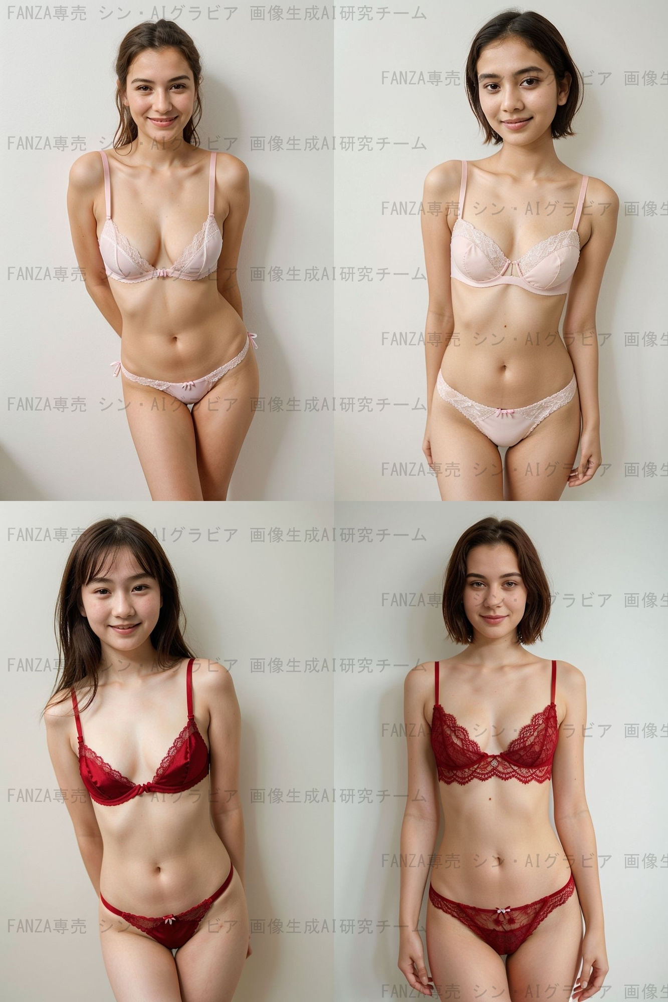 サンプル画像2:シン・AIグラビア vol.6 / 赤(画像生成AI研究チーム) [d_399139]