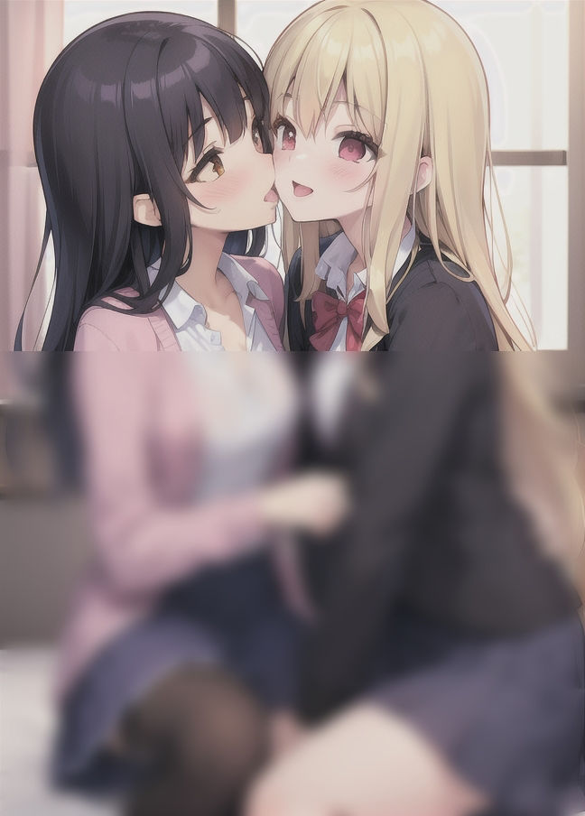 サンプル画像1:レズセ大好き「ディープなキスから濃厚エッチ」’学校の美女たちはみんなレズ’(梅雨) [d_399153]