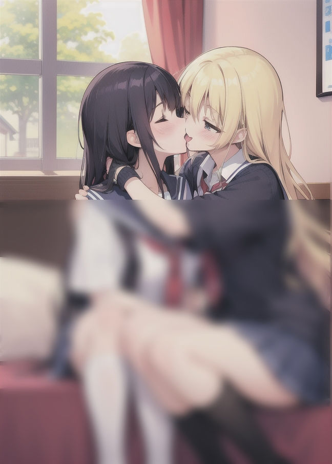 サンプル画像2:レズセ大好き「ディープなキスから濃厚エッチ」’学校の美女たちはみんなレズ’(梅雨) [d_399153]