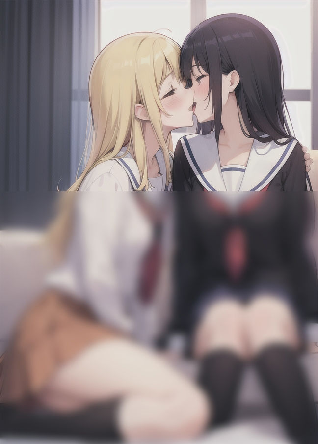 サンプル画像3:レズセ大好き「ディープなキスから濃厚エッチ」’学校の美女たちはみんなレズ’(梅雨) [d_399153]