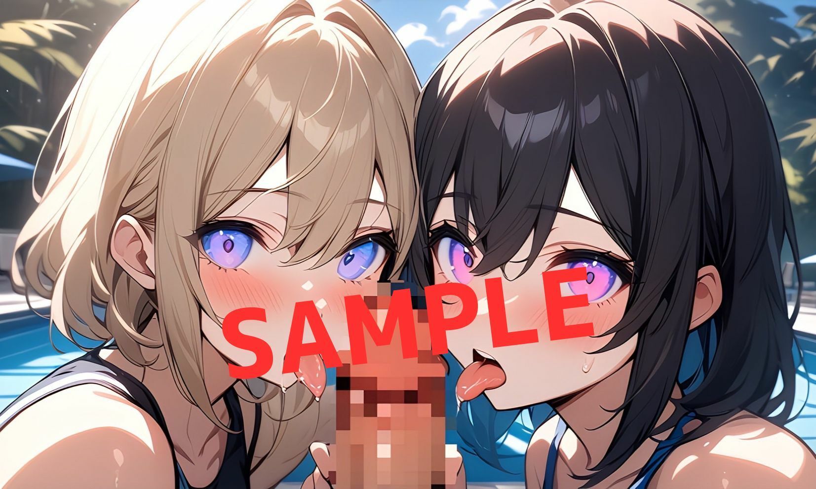 サンプル画像6:美女洗脳Wフェラチオ(あいあんぱん) [d_399202]