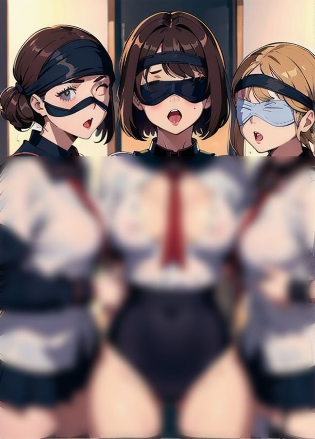 サンプル画像4:目隠しで強引に痴女集団分からせえっち！(シュガーパーティー) [d_399249]