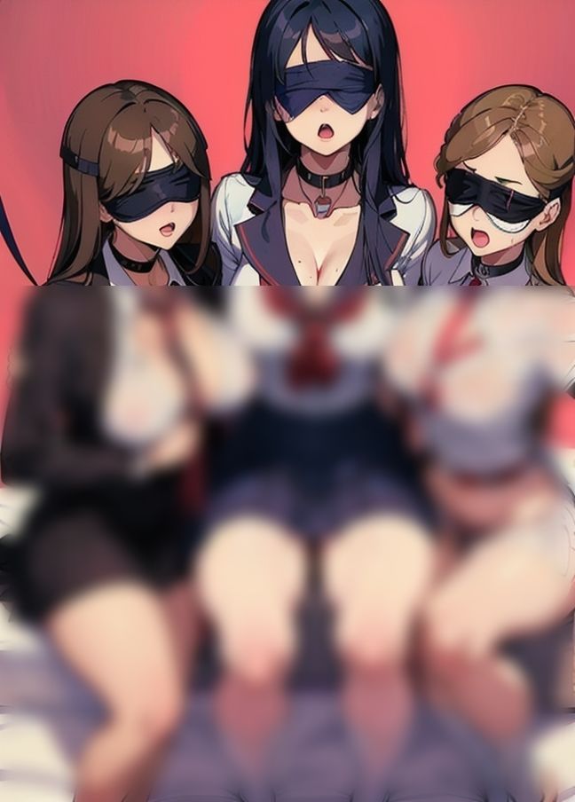 目隠しで強引に痴女集団分からせえっち！