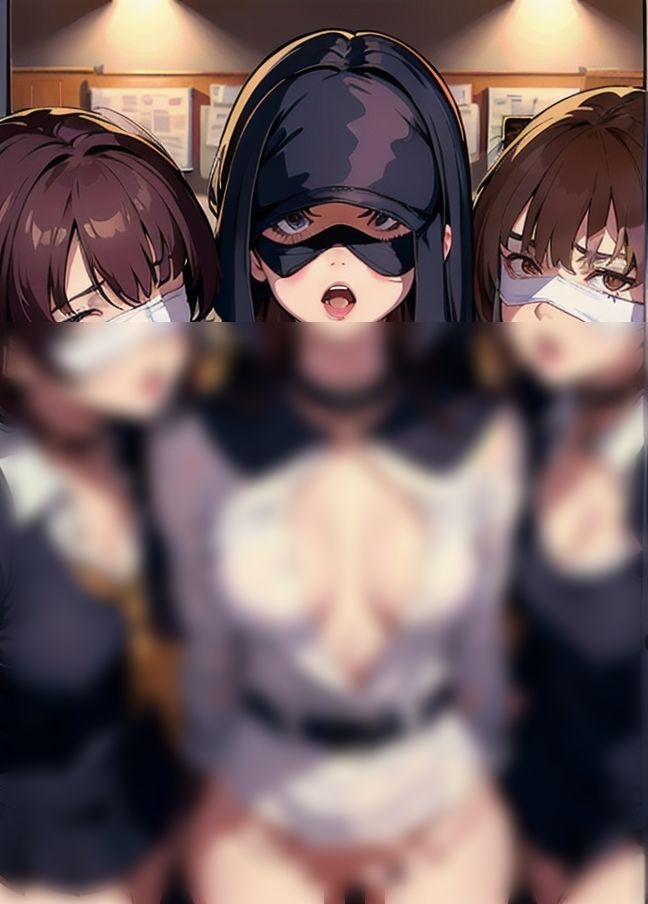 サンプル画像1:SNSで知り合ったドMを収集！仮面ハーレム集団えっち！(梅雨) [d_399251]