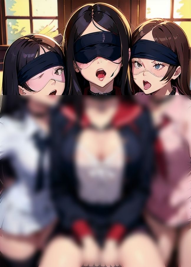 サンプル画像2:SNSで知り合ったドMを収集！仮面ハーレム集団えっち！(梅雨) [d_399251]