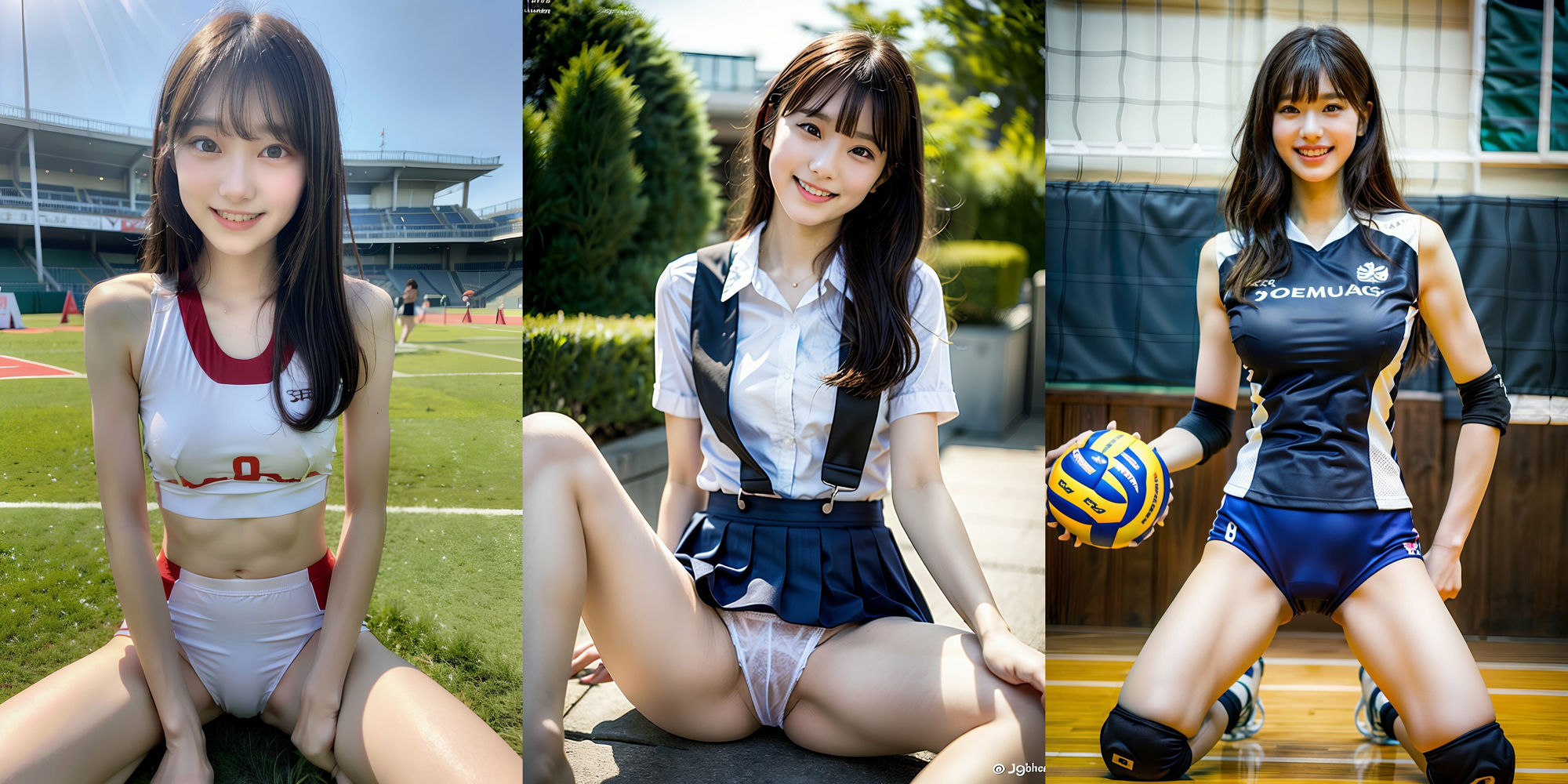 サンプル画像2:陸上！ チア！ バレー女子！ のM字開脚300p！！ vol 1(SakuraBooks) [d_399295]