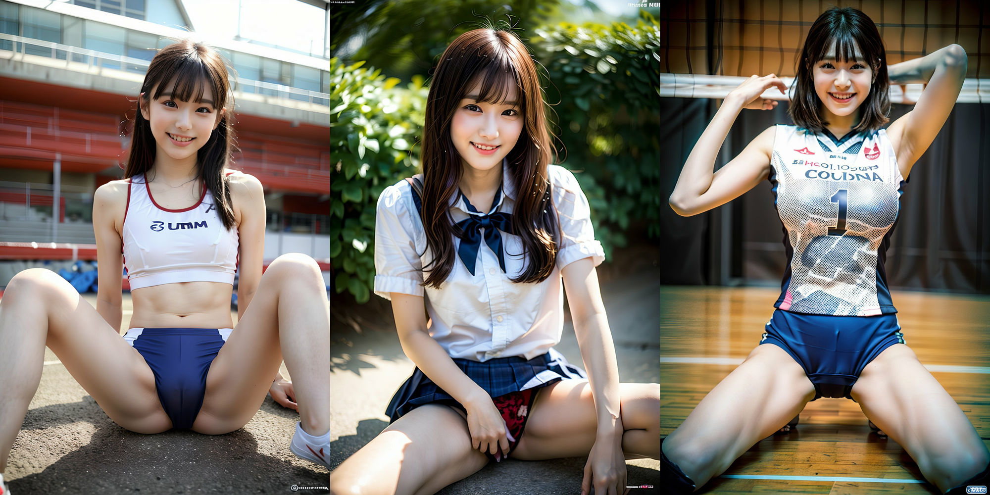 サンプル画像3:陸上！ チア！ バレー女子！ のM字開脚300p！！ vol 1(SakuraBooks) [d_399295]