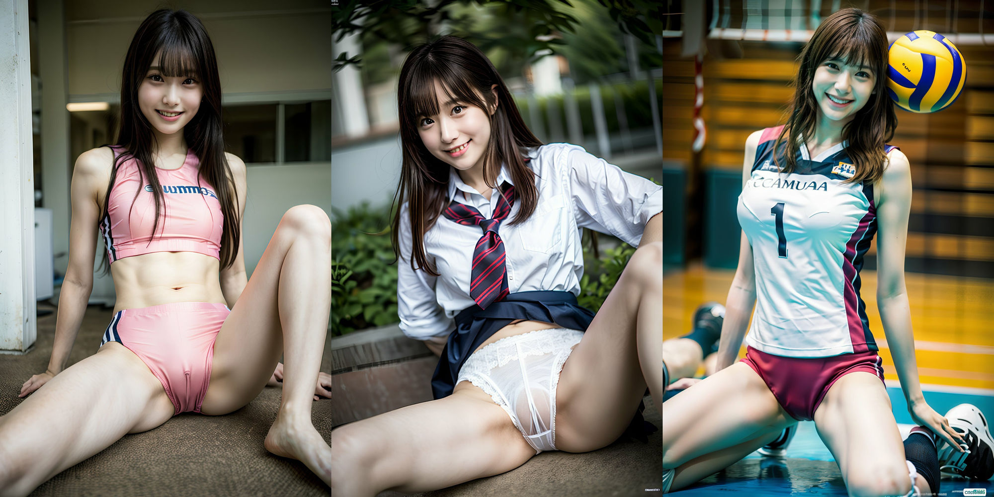 サンプル画像4:陸上！ チア！ バレー女子！ のM字開脚300p！！ vol 1(SakuraBooks) [d_399295]