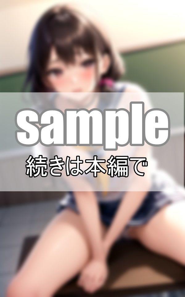 サンプル画像2:濡れ透けセーラー服 制服透けてるけど、恥ずかしいからあんまり見ないで！(うさまろplant) [d_399438]