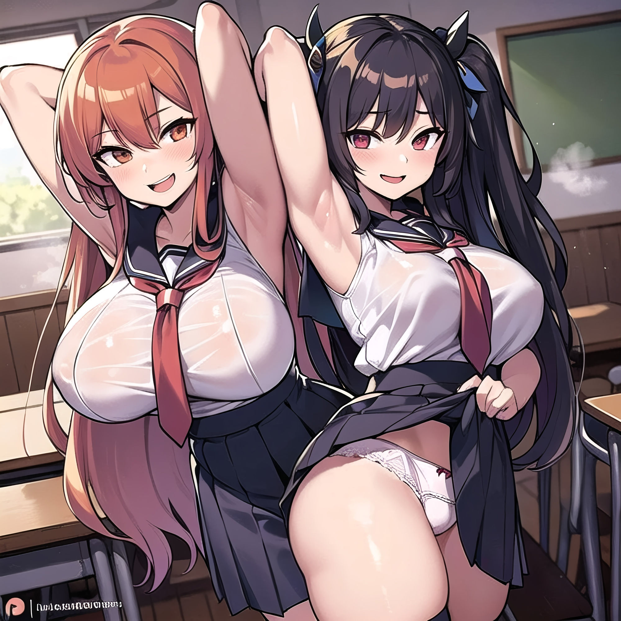 サンプル画像4:気軽にパンツ見せてくれる女学生(吾八) [d_399452]