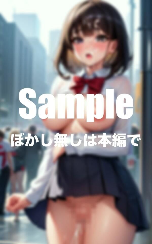 サンプル画像2:彼氏に命令されて露出徘徊(乳ラーメン) [d_399463]