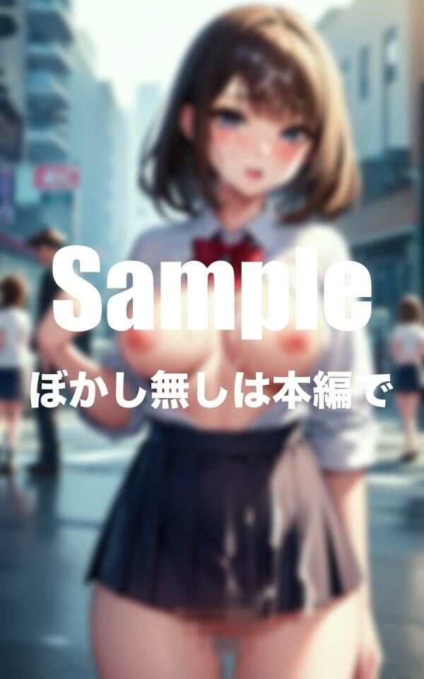 サンプル画像3:彼氏に命令されて露出徘徊(乳ラーメン) [d_399463]