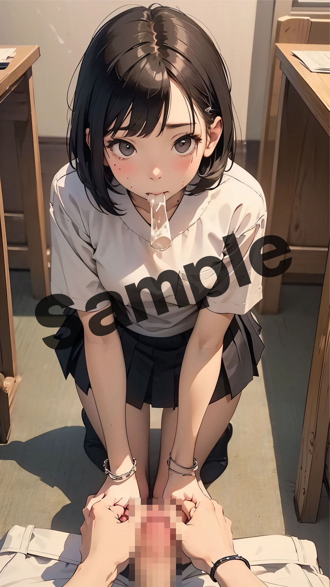 サンプル画像4:黒髪ショート(もちぬき団) [d_399506]