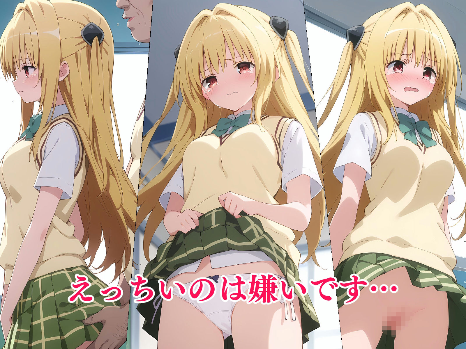 サンプル画像1:脅され泣きじゃくり金〇の闇(ギジミン) [d_399547]